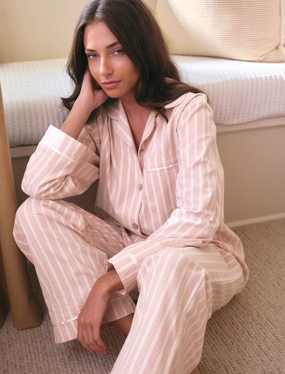 Papinelle Organic Brushed Cosy Full Length PJ Set